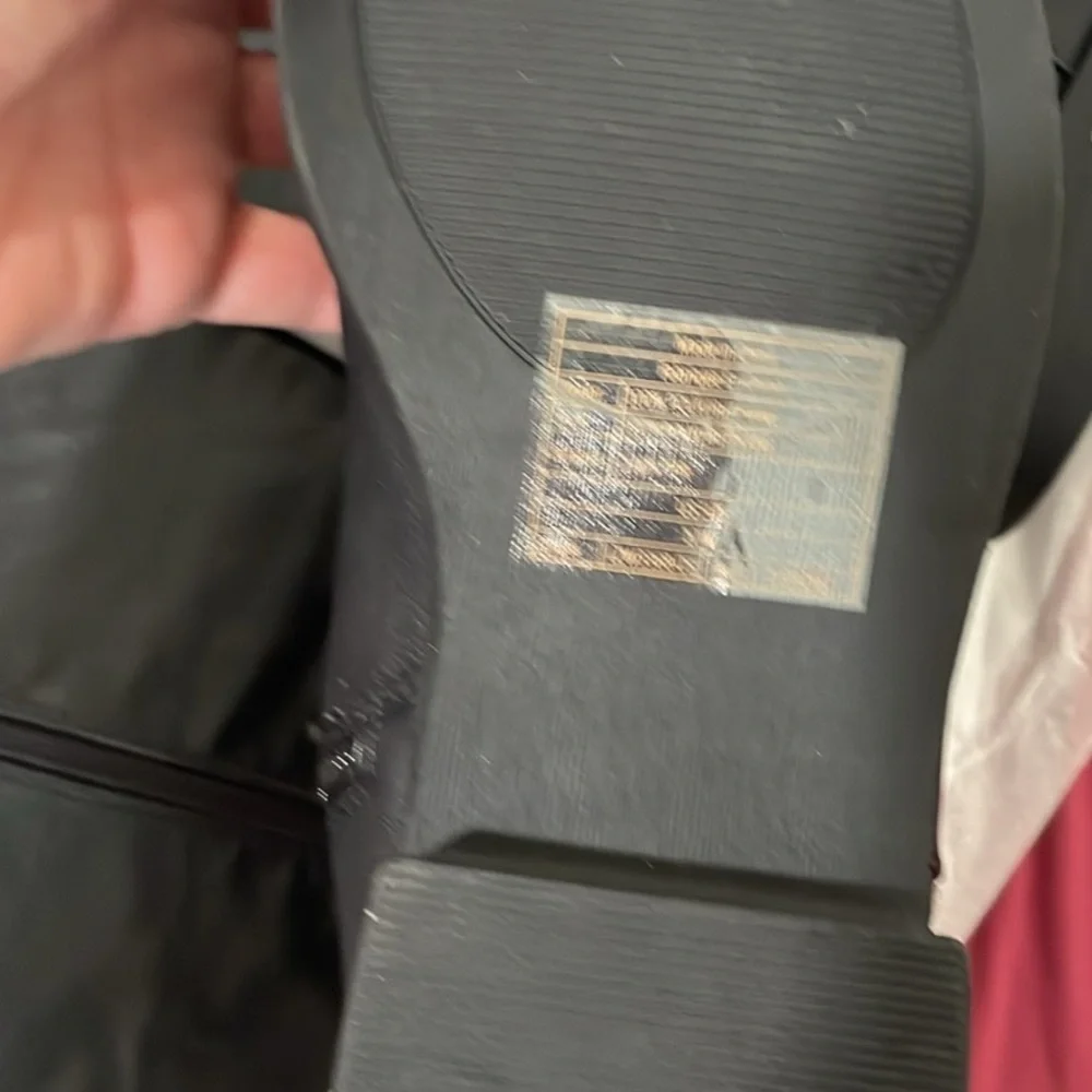 Torrid Black Leather Buckle Boots thigh high new never worn - Picture 3 of 4